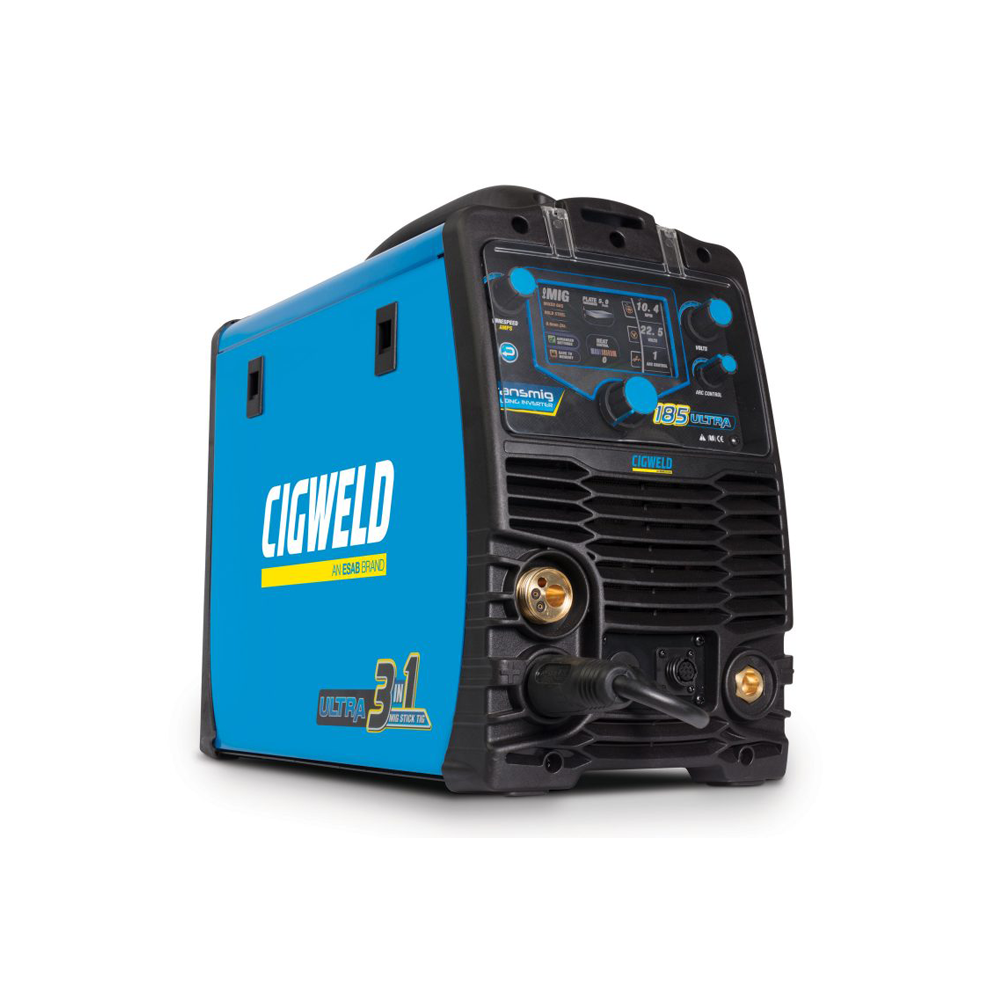 CIGWELD W1006185 TRANSMIG 185 ULTRA 3-IN-1 MIG STICK & TIG WELDER